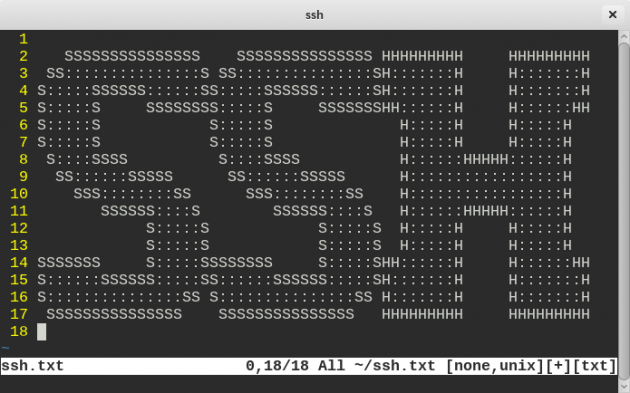 ssh in vim